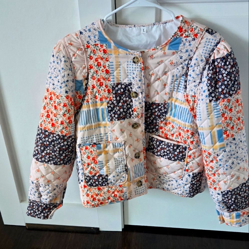 Patchwork Jacket Size L - Picture 1 of 3